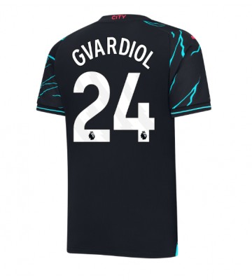Manchester City Josko Gvardiol #24 Alternativní Dres 2023-24 Krátkým Rukávem