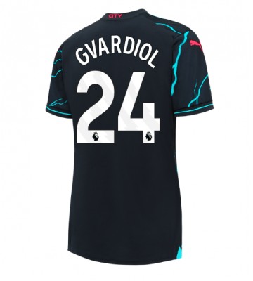 Manchester City Josko Gvardiol #24 Alternativní Dres pro Dámy 2023-24 Krátkým Rukávem