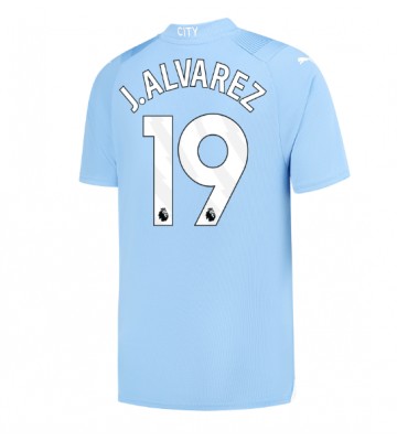 Manchester City Julian Alvarez #19 Domácí Dres 2023-24 Krátkým Rukávem