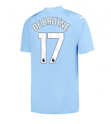 Manchester City Kevin De Bruyne #17 Domácí Dres 2023-24 Krátkým Rukávem