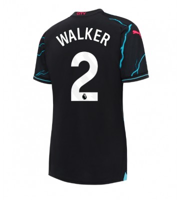 Manchester City Kyle Walker #2 Alternativní Dres pro Dámy 2023-24 Krátkým Rukávem