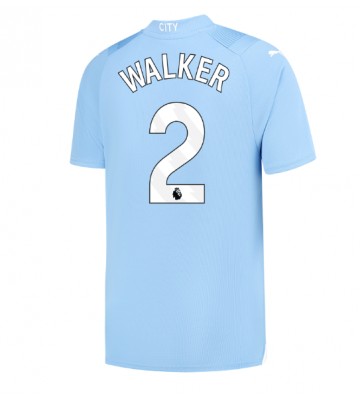 Manchester City Kyle Walker #2 Domácí Dres 2023-24 Krátkým Rukávem
