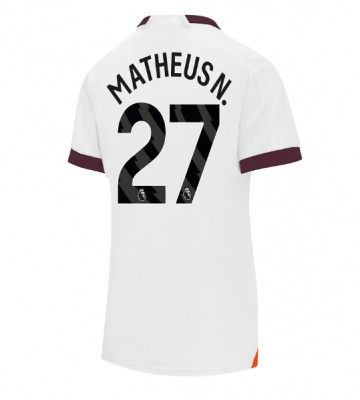 Manchester City Matheus Nunes #27 Venkovní Dres pro Dámy 2023-24 Krátkým Rukávem