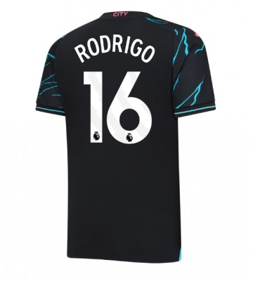 Manchester City Rodri Hernandez #16 Alternativní Dres 2023-24 Krátkým Rukávem