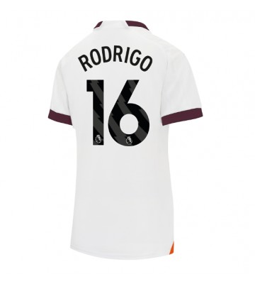 Manchester City Rodri Hernandez #16 Venkovní Dres pro Dámy 2023-24 Krátkým Rukávem