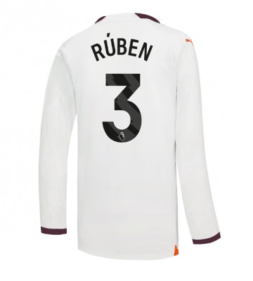Manchester City Ruben Dias #3 Venkovní Dres 2023-24 Dlouhým Rukávem