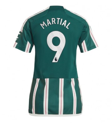 Manchester United Anthony Martial #9 Venkovní Dres pro Dámy 2023-24 Krátkým Rukávem
