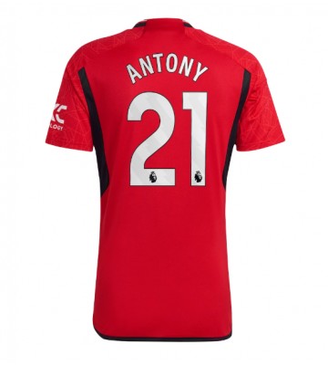 Manchester United Antony #21 Domácí Dres 2023-24 Krátkým Rukávem