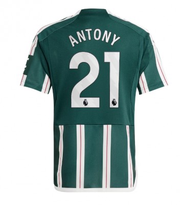Manchester United Antony #21 Venkovní Dres 2023-24 Krátkým Rukávem