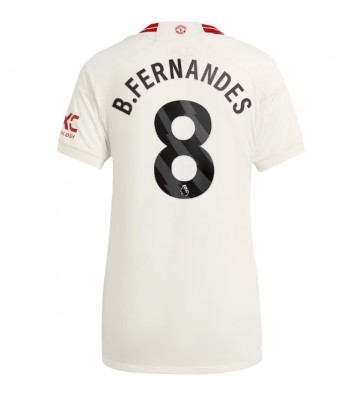 Manchester United Bruno Fernandes #8 Alternativní Dres pro Dámy 2023-24 Krátkým Rukávem