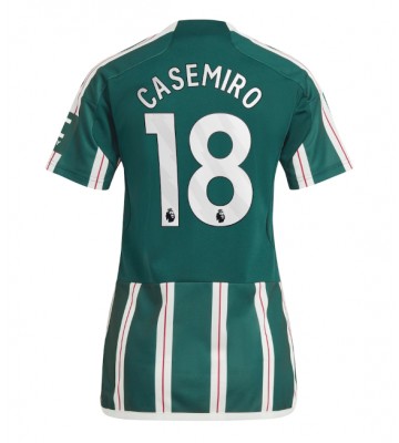Manchester United Casemiro #18 Venkovní Dres pro Dámy 2023-24 Krátkým Rukávem