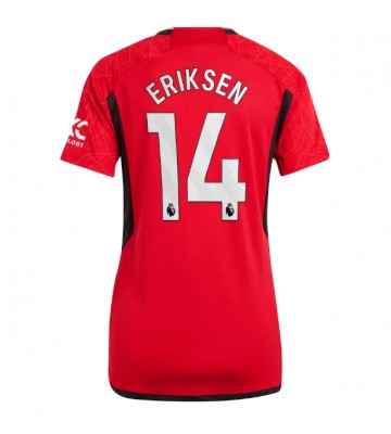 Manchester United Christian Eriksen #14 Domácí Dres pro Dámy 2023-24 Krátkým Rukávem