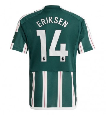 Manchester United Christian Eriksen #14 Venkovní Dres 2023-24 Krátkým Rukávem