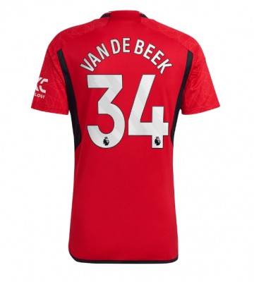 Manchester United Donny van de Beek #34 Domácí Dres 2023-24 Krátkým Rukávem