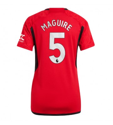Manchester United Harry Maguire #5 Domácí Dres pro Dámy 2023-24 Krátkým Rukávem
