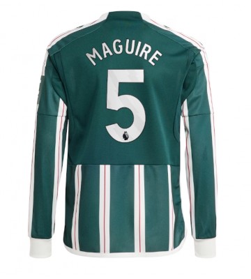 Manchester United Harry Maguire #5 Venkovní Dres 2023-24 Dlouhým Rukávem