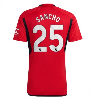 Manchester United Jadon Sancho #25 Domácí Dres 2023-24 Krátkým Rukávem