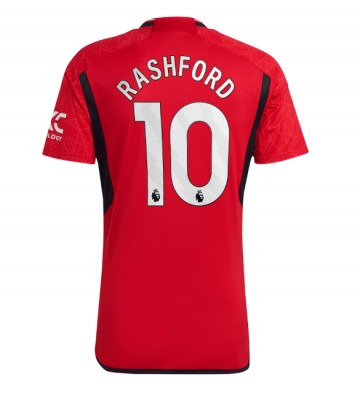 Manchester United Marcus Rashford #10 Domácí Dres 2023-24 Krátkým Rukávem