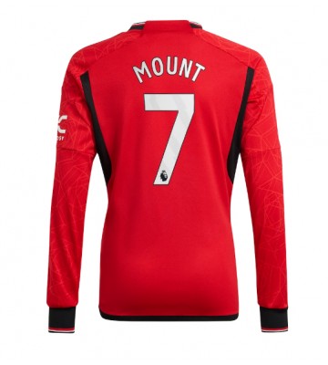 Manchester United Mason Mount #7 Domácí Dres 2023-24 Dlouhým Rukávem