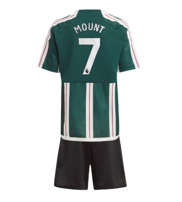 Manchester United Mason Mount #7 Venkovní dres komplet pro Děti 2023-24 Krátkým Rukávem (+ Krátké kalhoty)