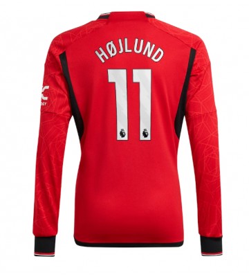 Manchester United Rasmus Hojlund #11 Domácí Dres 2023-24 Dlouhým Rukávem