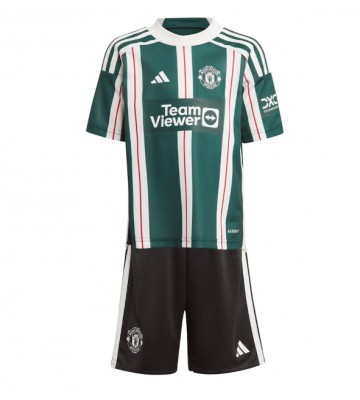 Manchester United Venkovní dres komplet pro Děti 2023-24 Krátkým Rukávem (+ Krátké kalhoty)