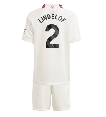 Manchester United Victor Lindelof #2 Alternativní dres komplet pro Děti 2023-24 Krátkým Rukávem (+ Krátké kalhoty)