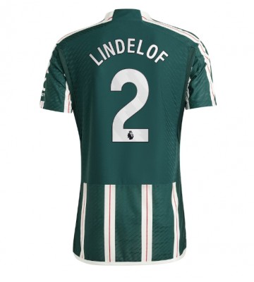 Manchester United Victor Lindelof #2 Venkovní Dres 2023-24 Krátkým Rukávem