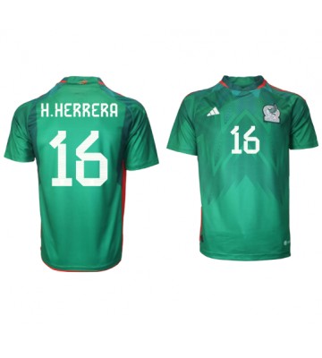 Mexiko Hector Herrera #16 Domácí Dres MS 2022 Krátkým Rukávem