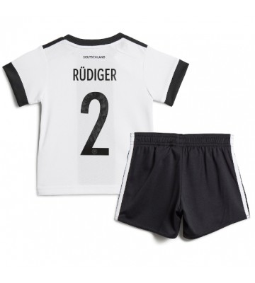 Německo Antonio Rudiger #2 Domácí dres komplet pro Děti MS 2022 Krátkým Rukávem (+ Krátké kalhoty)