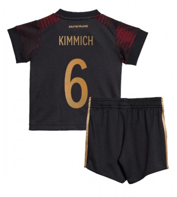 Německo Joshua Kimmich #6 Venkovní dres komplet pro Děti MS 2022 Krátkým Rukávem (+ Krátké kalhoty)