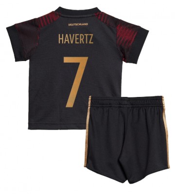 Německo Kai Havertz #7 Venkovní dres komplet pro Děti MS 2022 Krátkým Rukávem (+ Krátké kalhoty)