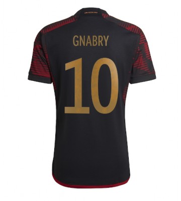 Německo Serge Gnabry #10 Venkovní Dres MS 2022 Krátkým Rukávem
