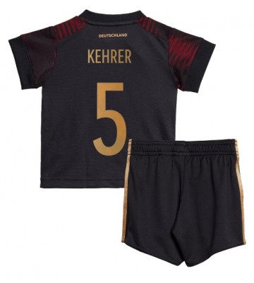 Německo Thilo Kehrer #5 Venkovní dres komplet pro Děti MS 2022 Krátkým Rukávem (+ Krátké kalhoty)