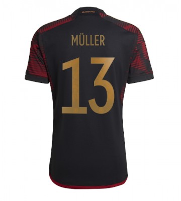 Německo Thomas Muller #13 Venkovní Dres MS 2022 Krátkým Rukávem