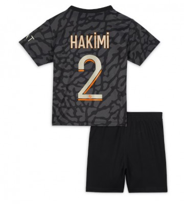 Paris Saint-Germain Achraf Hakimi #2 Alternativní dres komplet pro Děti 2023-24 Krátkým Rukávem (+ Krátké kalhoty)