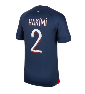 Paris Saint-Germain Achraf Hakimi #2 Domácí Dres 2023-24 Krátkým Rukávem