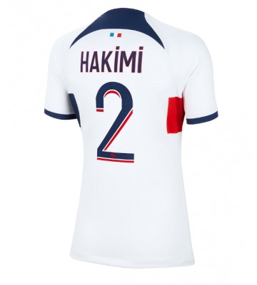 Paris Saint-Germain Achraf Hakimi #2 Venkovní Dres pro Dámy 2023-24 Krátkým Rukávem