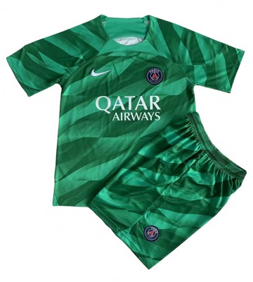 Paris Saint-Germain Brankář Domácí dres komplet pro Děti 2023-24 Krátkým Rukávem (+ Krátké kalhoty)