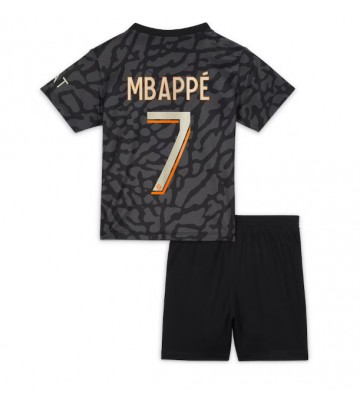 Paris Saint-Germain Kylian Mbappe #7 Alternativní dres komplet pro Děti 2023-24 Krátkým Rukávem (+ Krátké kalhoty)