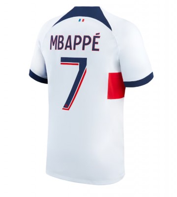 Paris Saint-Germain Kylian Mbappe #7 Venkovní Dres 2023-24 Krátkým Rukávem