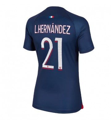 Paris Saint-Germain Lucas Hernandez #21 Domácí Dres pro Dámy 2023-24 Krátkým Rukávem