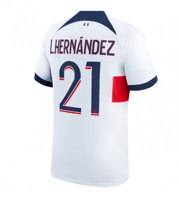 Paris Saint-Germain Lucas Hernandez #21 Venkovní Dres 2023-24 Krátkým Rukávem