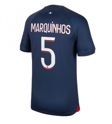 Paris Saint-Germain Marquinhos #5 Domácí Dres 2023-24 Krátkým Rukávem