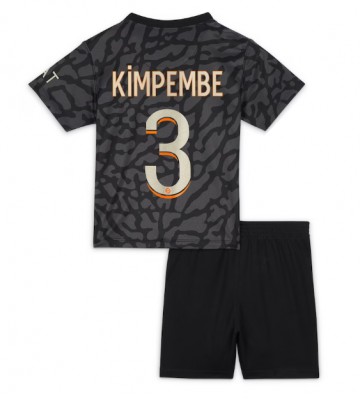 Paris Saint-Germain Presnel Kimpembe #3 Alternativní dres komplet pro Děti 2023-24 Krátkým Rukávem (+ Krátké kalhoty)