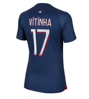 Paris Saint-Germain Vitinha Ferreira #17 Domácí Dres pro Dámy 2023-24 Krátkým Rukávem