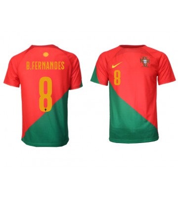 Portugalsko Bruno Fernandes #8 Domácí Dres MS 2022 Krátkým Rukávem