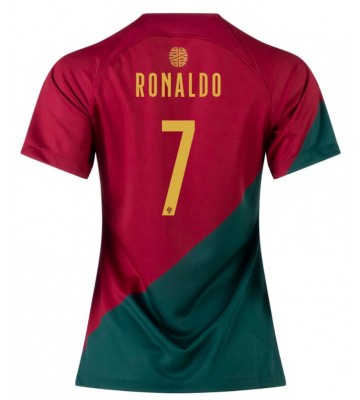 Portugalsko Cristiano Ronaldo #7 Domácí Dres pro Dámy MS 2022 Krátkým Rukávem