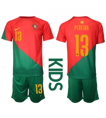 Portugalsko Danilo Pereira #13 Domácí dres komplet pro Děti MS 2022 Krátkým Rukávem (+ Krátké kalhoty)