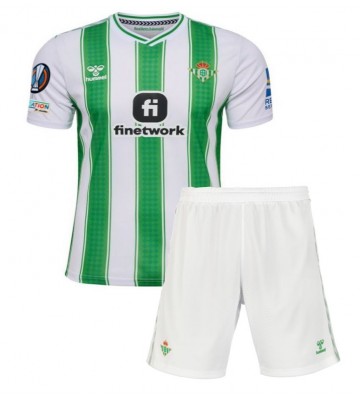 Real Betis Domácí dres komplet pro Děti 2023-24 Krátkým Rukávem (+ Krátké kalhoty)